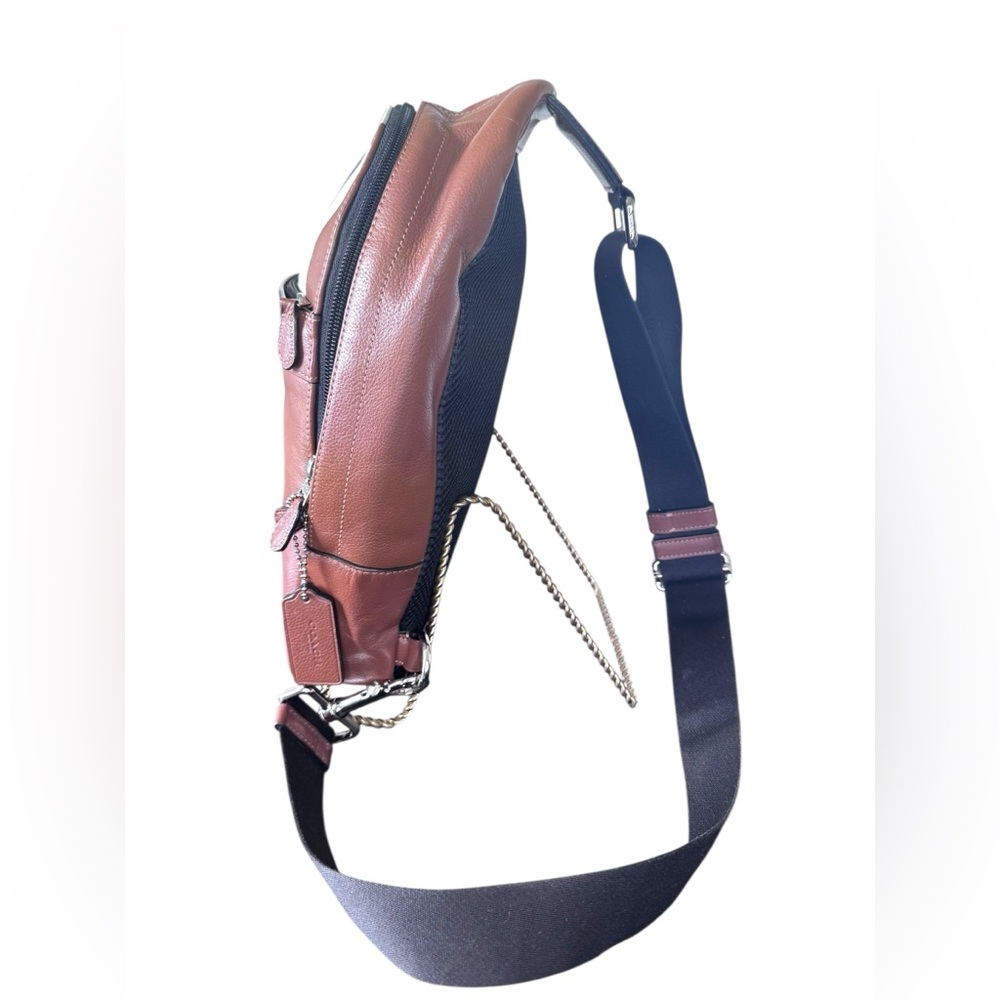 Coach Charles Varsity Leather Sling - Picture 5 of 8